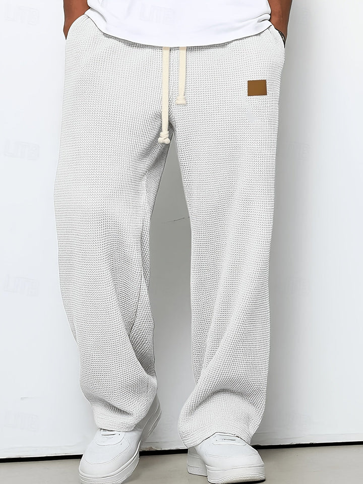 Men's Textured Relaxed-Fit Everyday Trousers – image 6