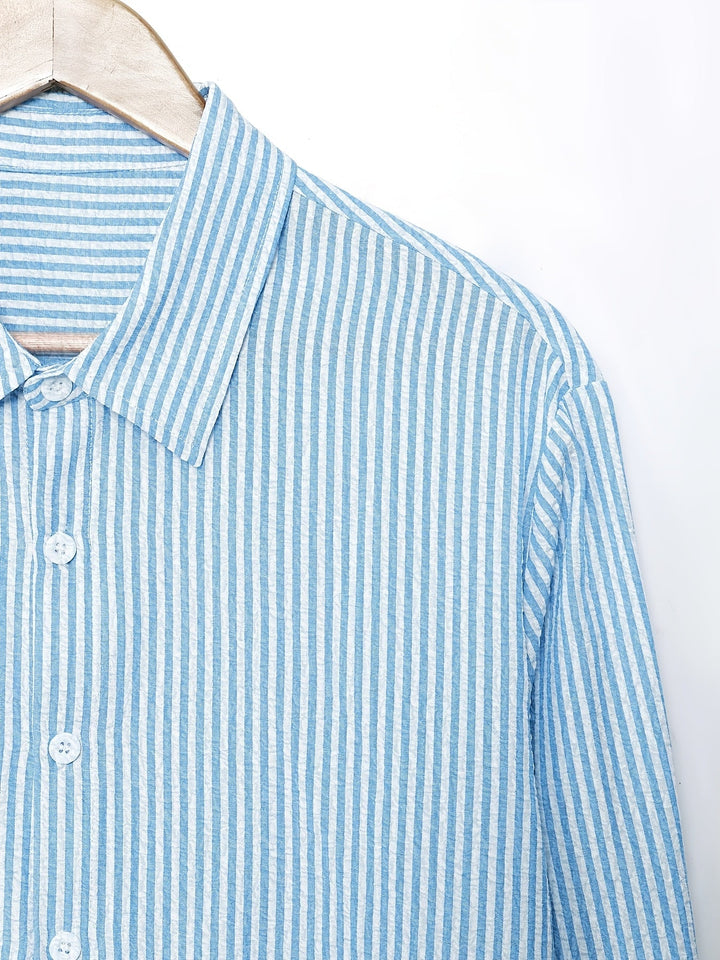 Men's Long-Sleeve Striped Summer Shirt – image 11