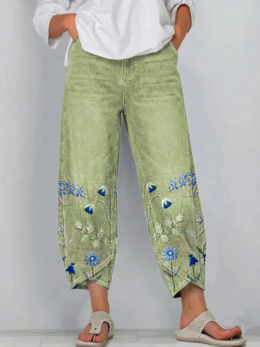 Women's Floral Loose-Fit Everyday Trousers – image 5