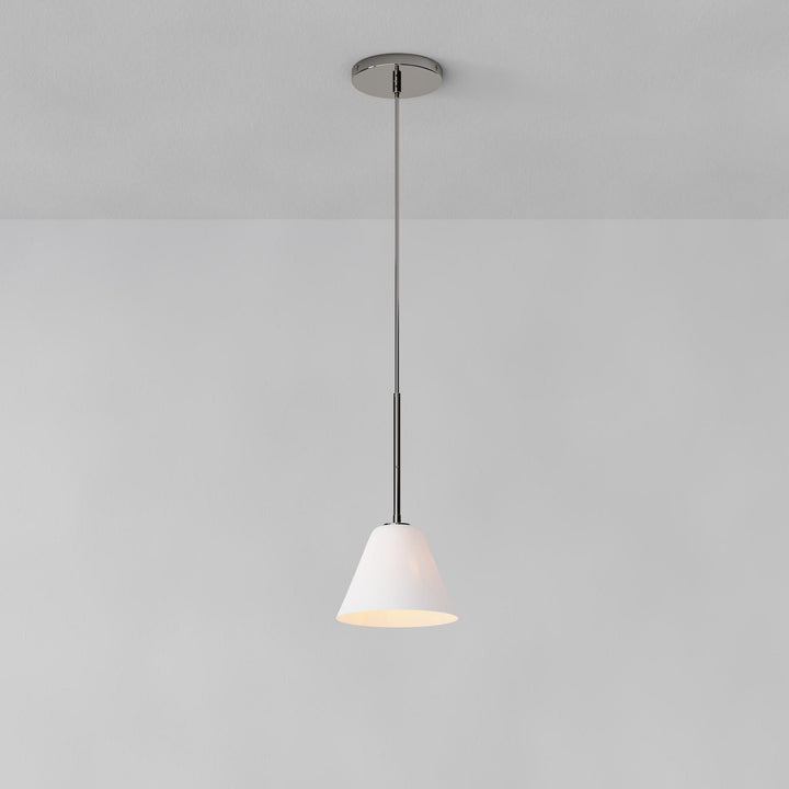 Cone Milk Clear Glass Cone Pendant Light for Kitchen
