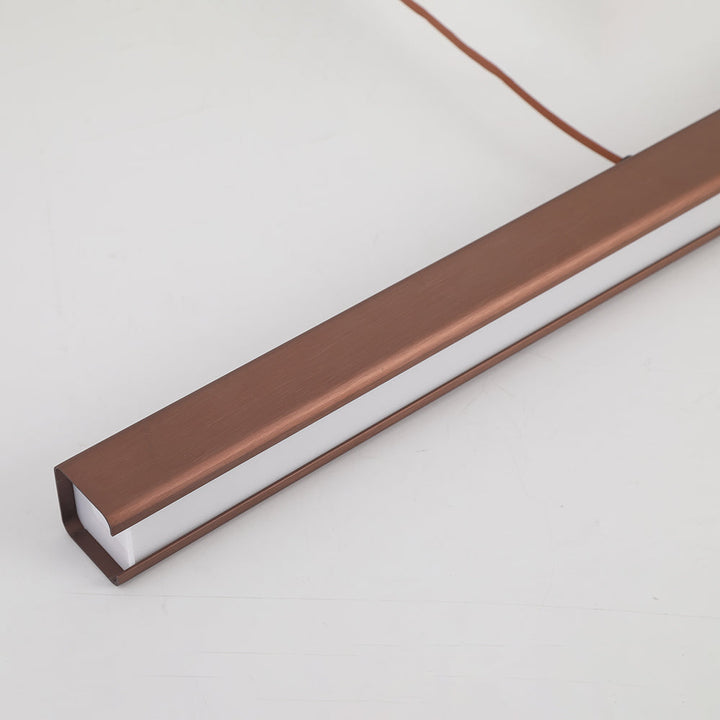 Lerin Modern Linear LED Pendant Light Black/Brown