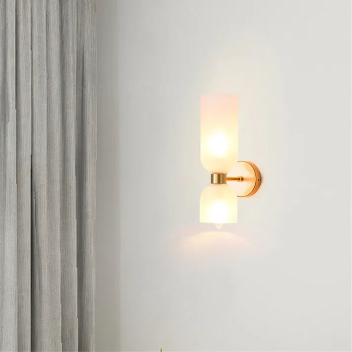 Glass Up and Down Wall Light | Opal, Clear or Smoke Grey