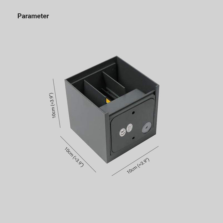 Nexu Modern Adjustable Square Outdoor Wall Lamp LED