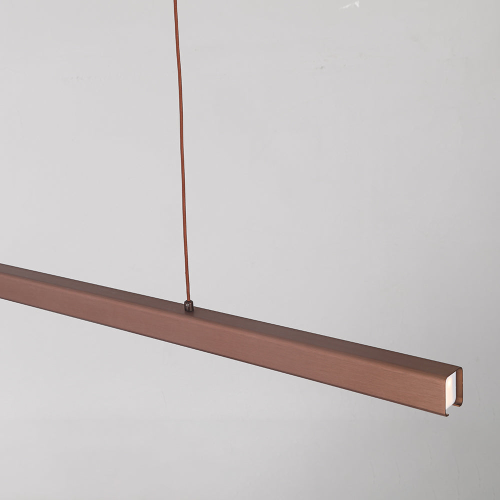 Lerin Modern Linear LED Pendant Light Black/Brown