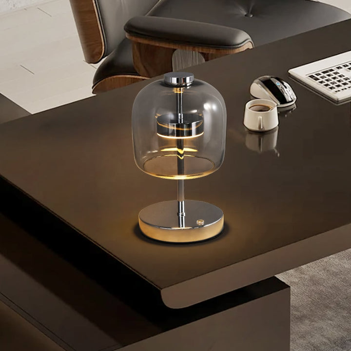 Chrome Three-Colour LED Table Lamp