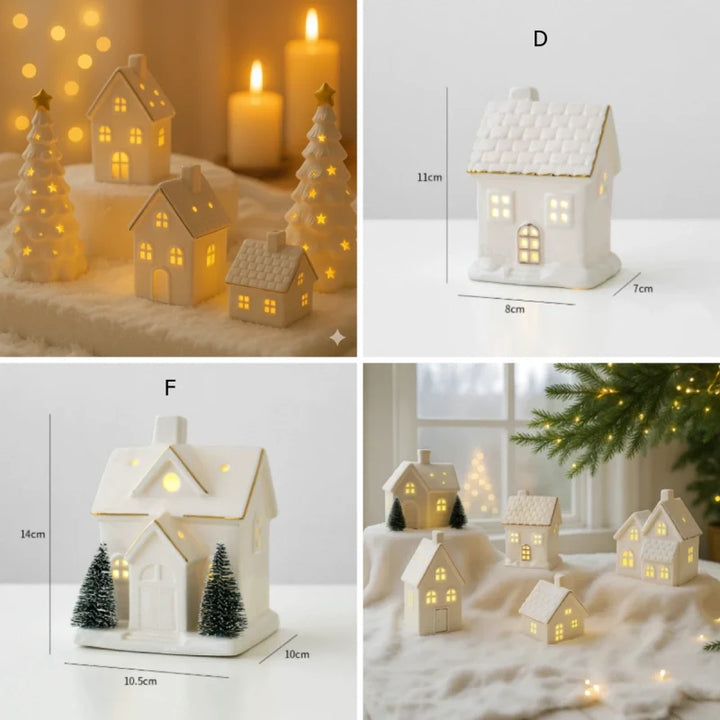 Light-Up Ceramic Christmas Village