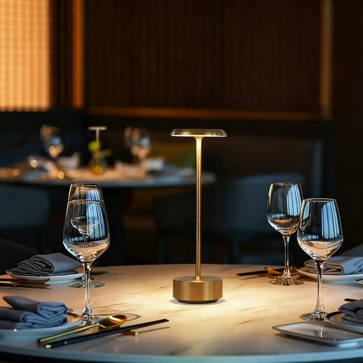 Sculpted Aluminium Cordless Table Lamp