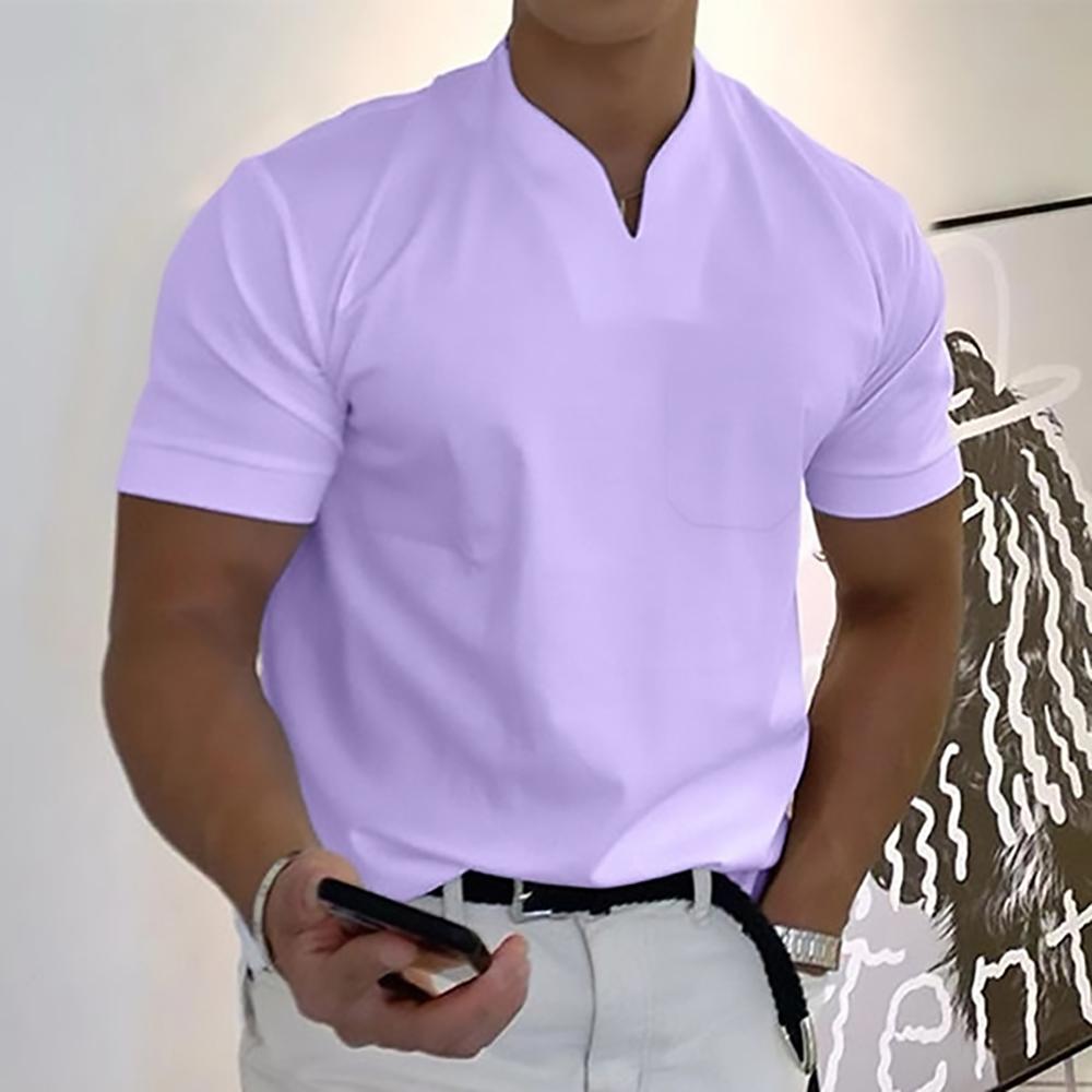 Men's Short-Sleeve V-Neck Summer Top – image 10