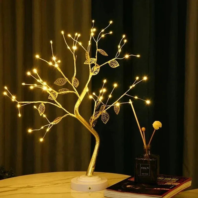 Golden Leaf LED Tree Light