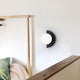 Half-Moon Wall Light | Opal Globe, 7 Colours