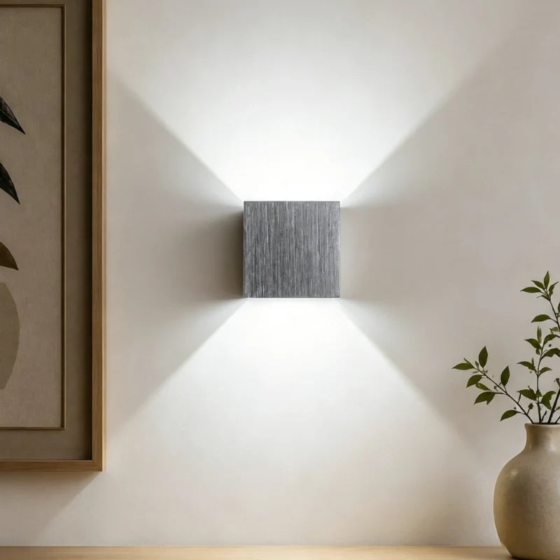 Adjustable Angle Cube Wall Light