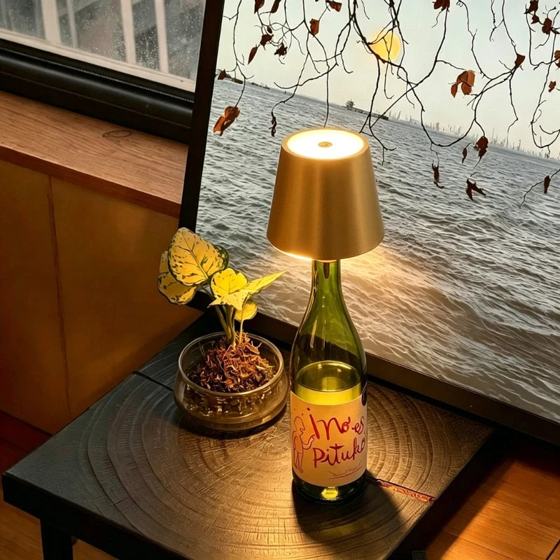 Rechargeable Bottle Top Lamp with Dimmer