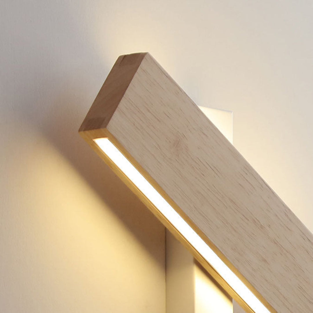 Rotating Wood Wall Light | Up and Down LED, 22 or 32 cm