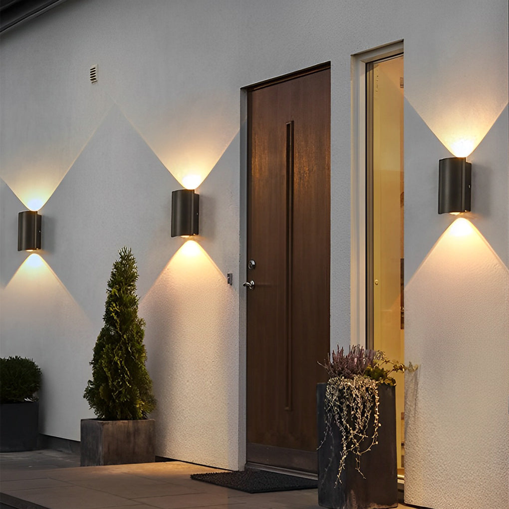 Wave Outdoor Wall Washer Light | Black LED, 2 to 8 Beams