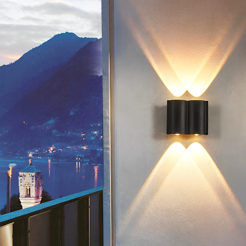 Wave Outdoor Wall Washer Light | Black LED, 2 to 8 Beams