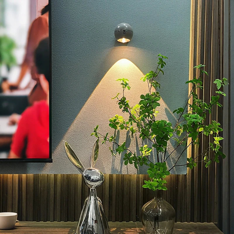 Rotatable Rechargeable Spotlight with Sensor