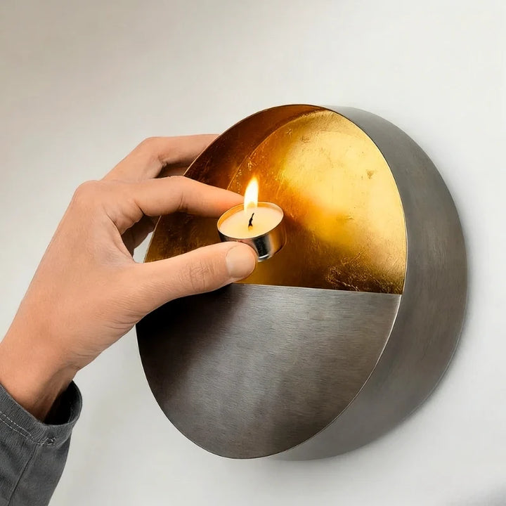 Iron Wall Mounted Candle Holder