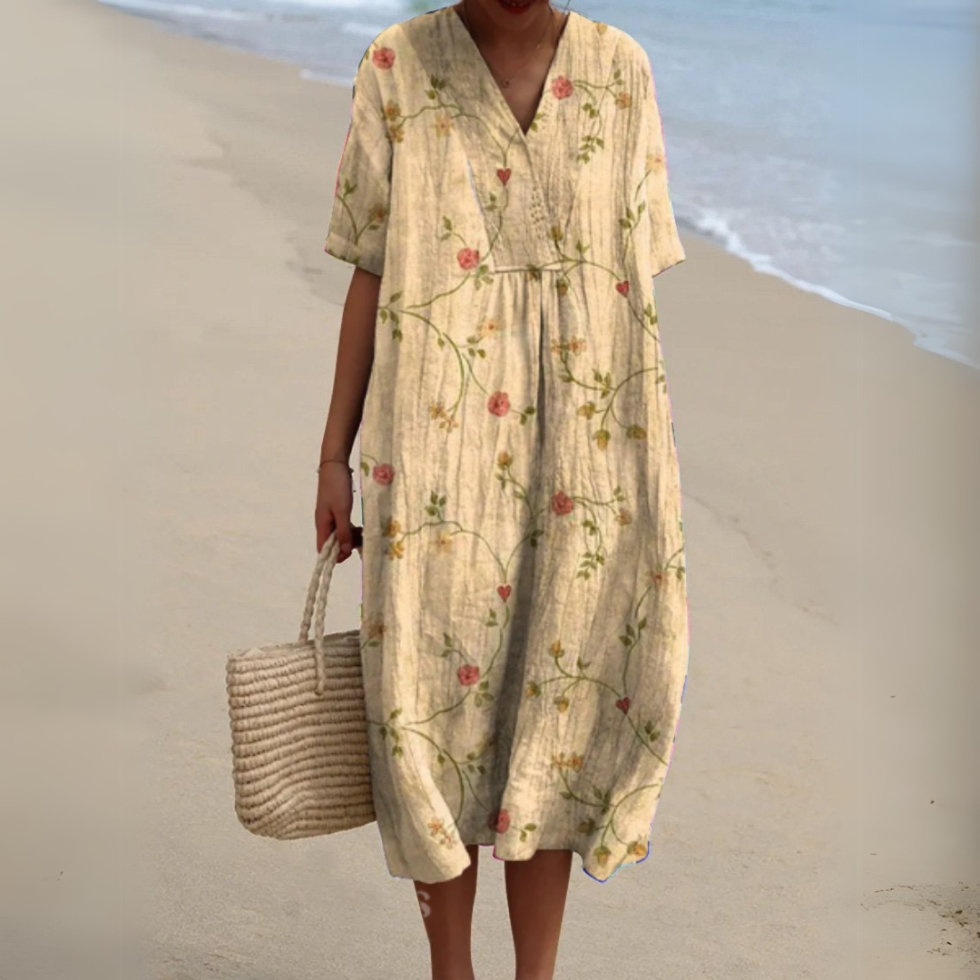 Women's V-Neck Summer Dress – image 10