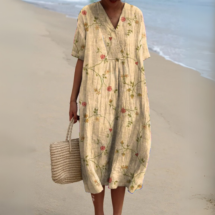 Women's V-Neck Summer Dress – image 10