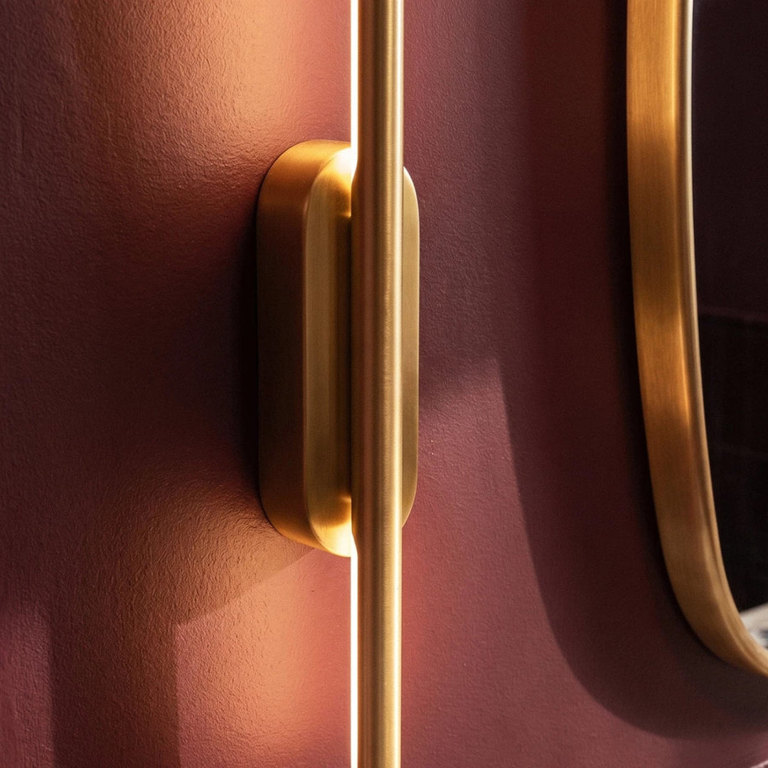 Slim LED Line Wall Light | Black or Gold, 60-100 cm