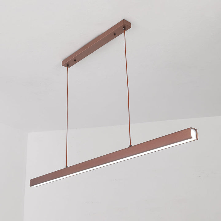 Lerin Modern Linear LED Pendant Light Black/Brown