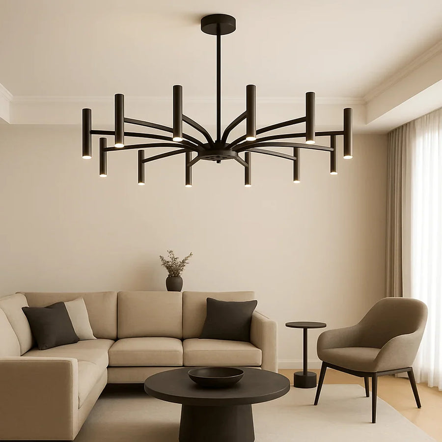 12 Heads Contemporary Chandelier, view 3