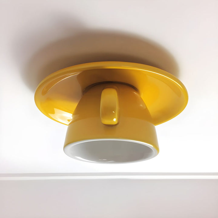 Ceramic Teacup Ceiling Light | Glossy, 11 Colours