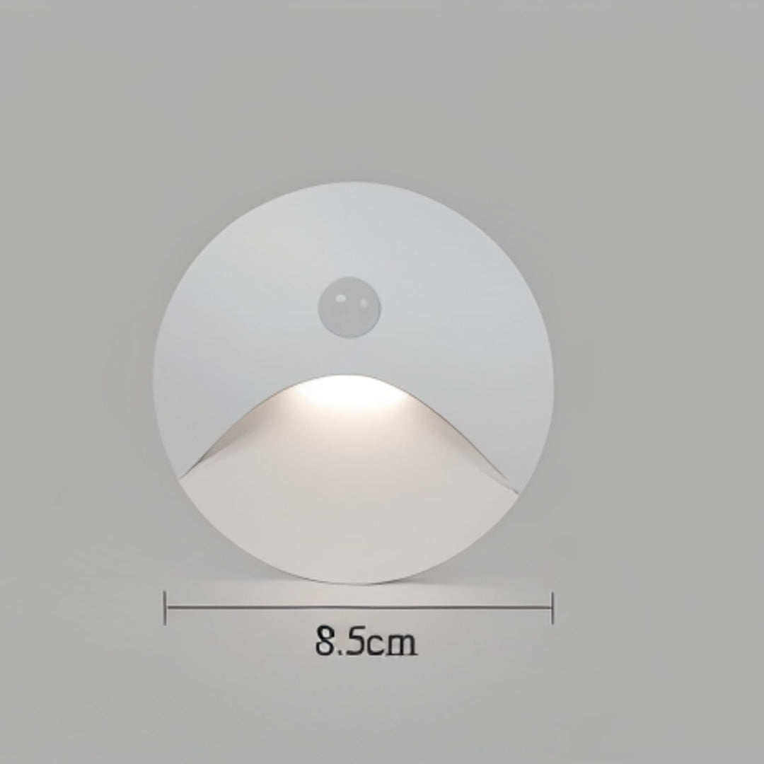 Motion Sensor Wall Light for Hallways and Stairs | Black or White