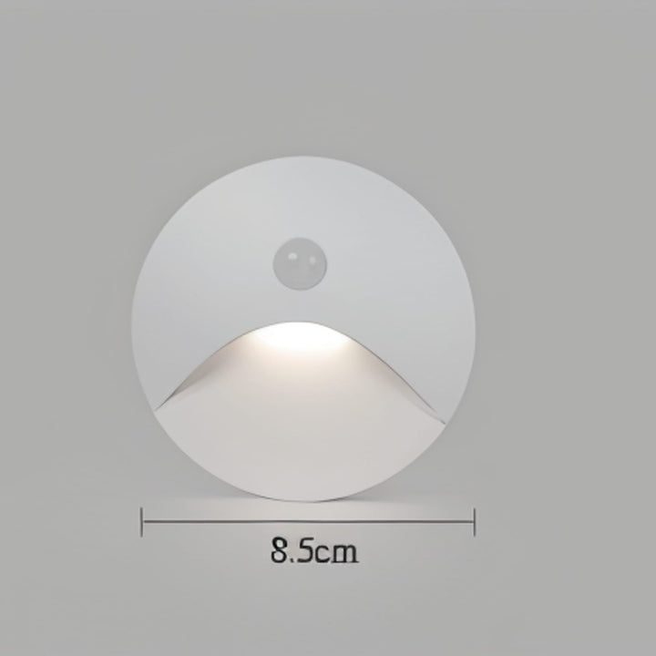 Motion Sensor Wall Light for Hallways and Stairs | Black or White