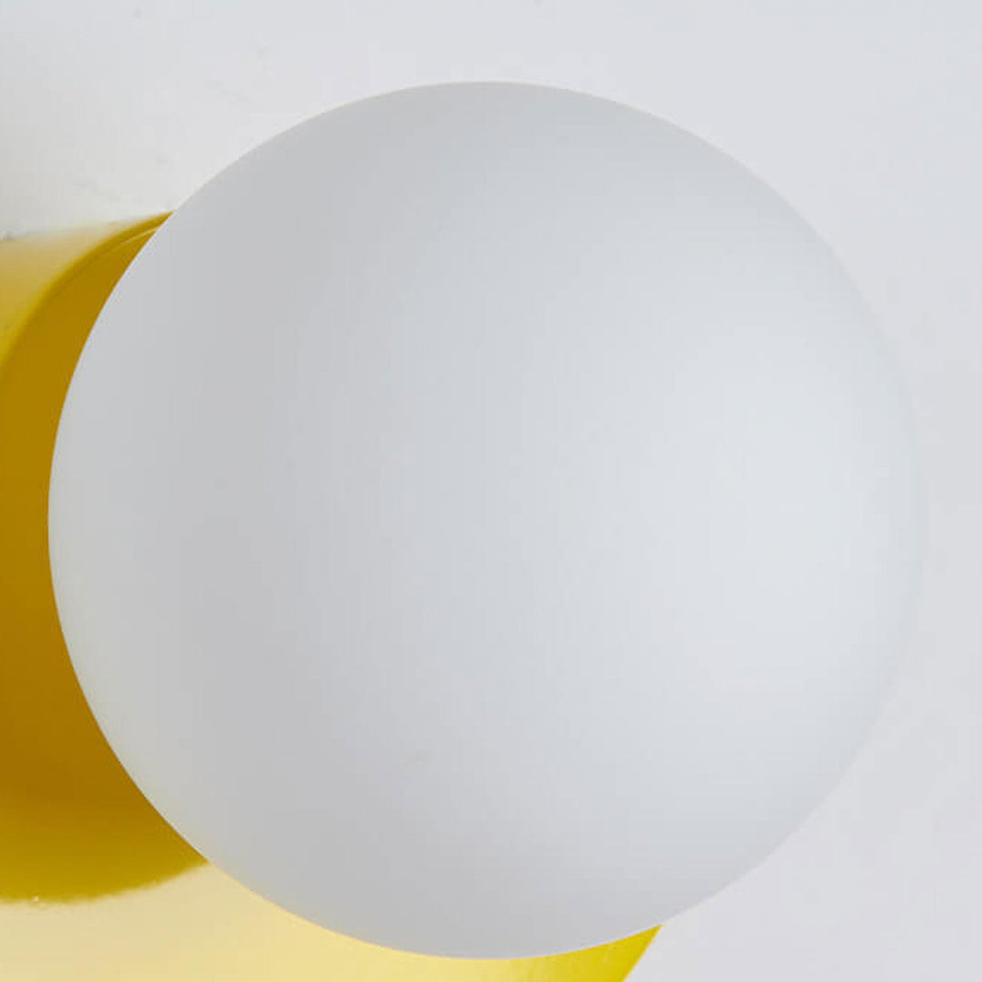 Half-Moon Wall Light | Opal Globe, 7 Colours