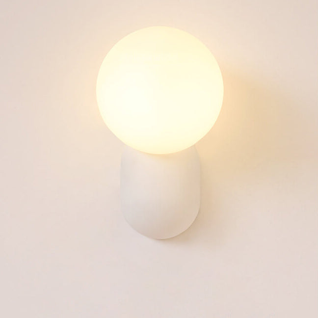 Modern Glass Globe Wall Light