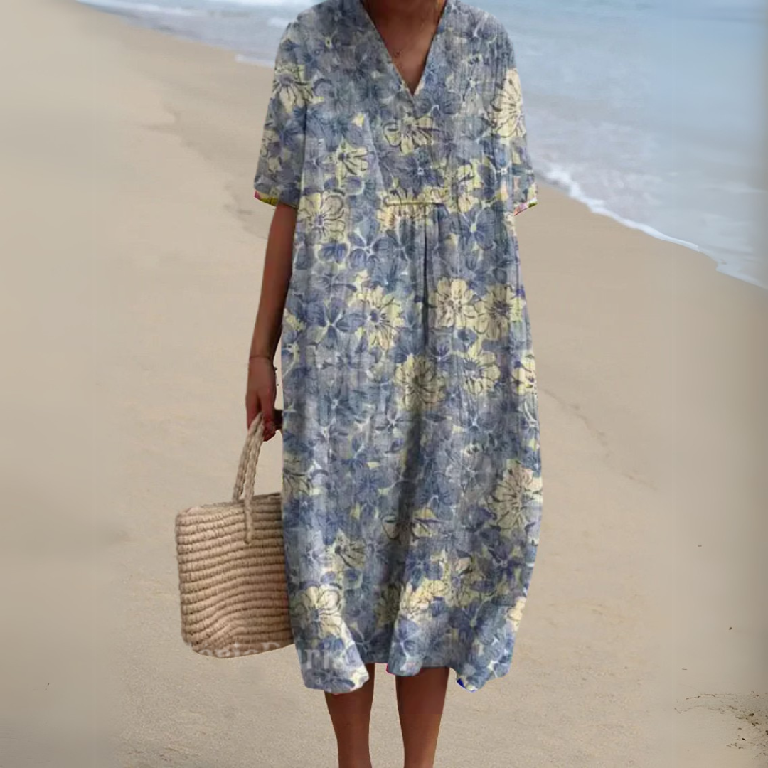 Women's V-Neck Summer Dress – image 11
