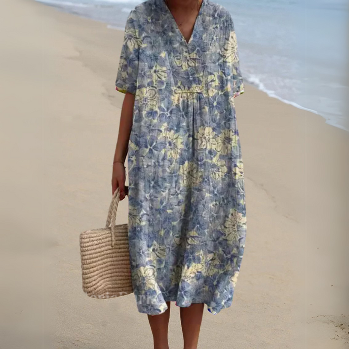 Women's V-Neck Summer Dress – image 11