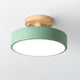 Wood and Metal LED Ceiling Light | 5 Colours, 3 Sizes