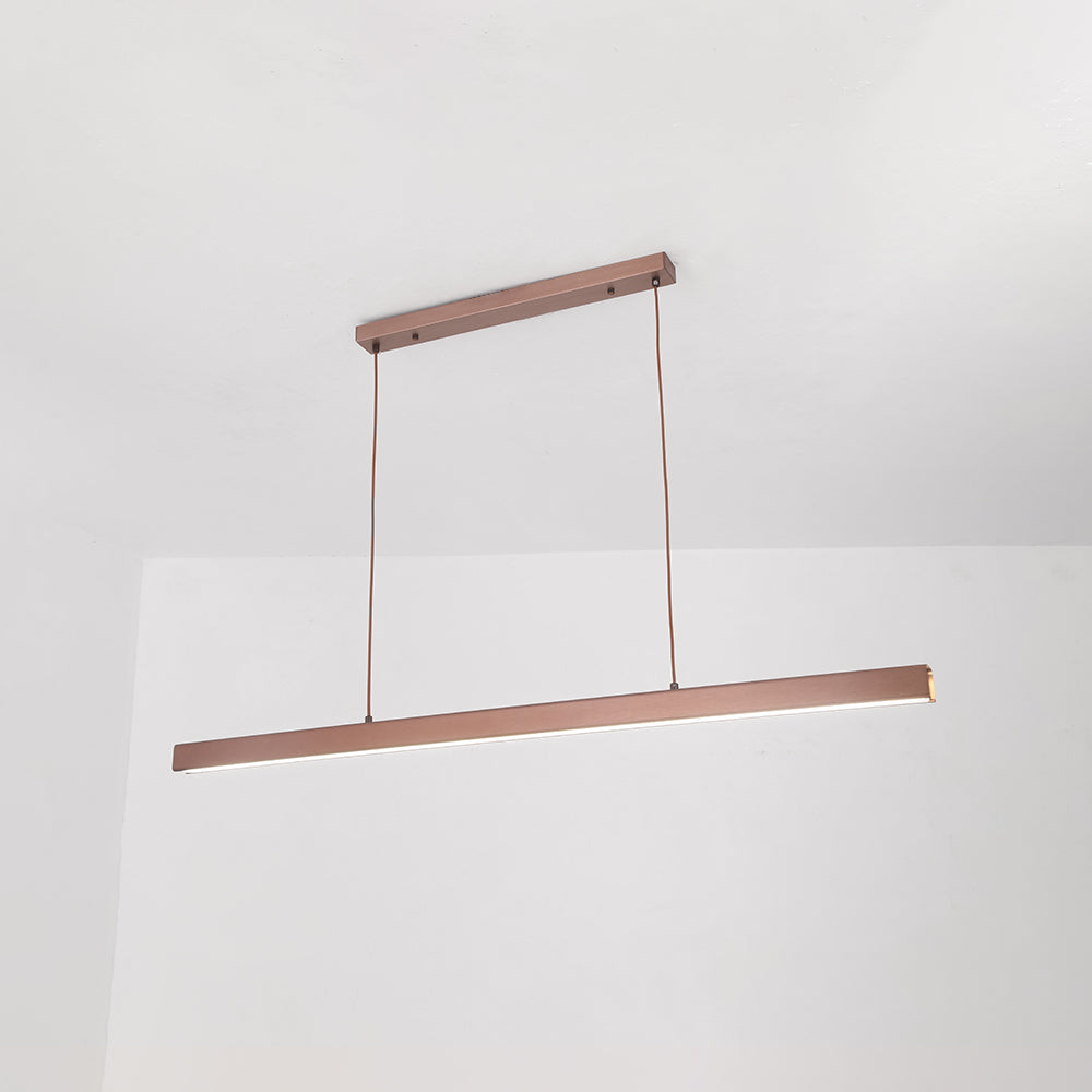 Lerin Modern Linear LED Pendant Light Black/Brown