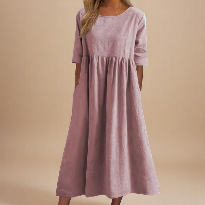 Women's Elbow-Sleeve Summer Dress – image 8