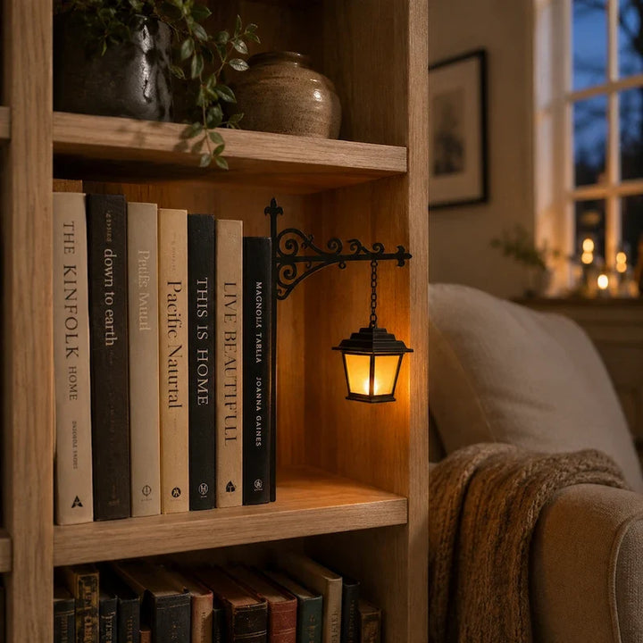 Wrought Iron Bookshelf Pendant Light