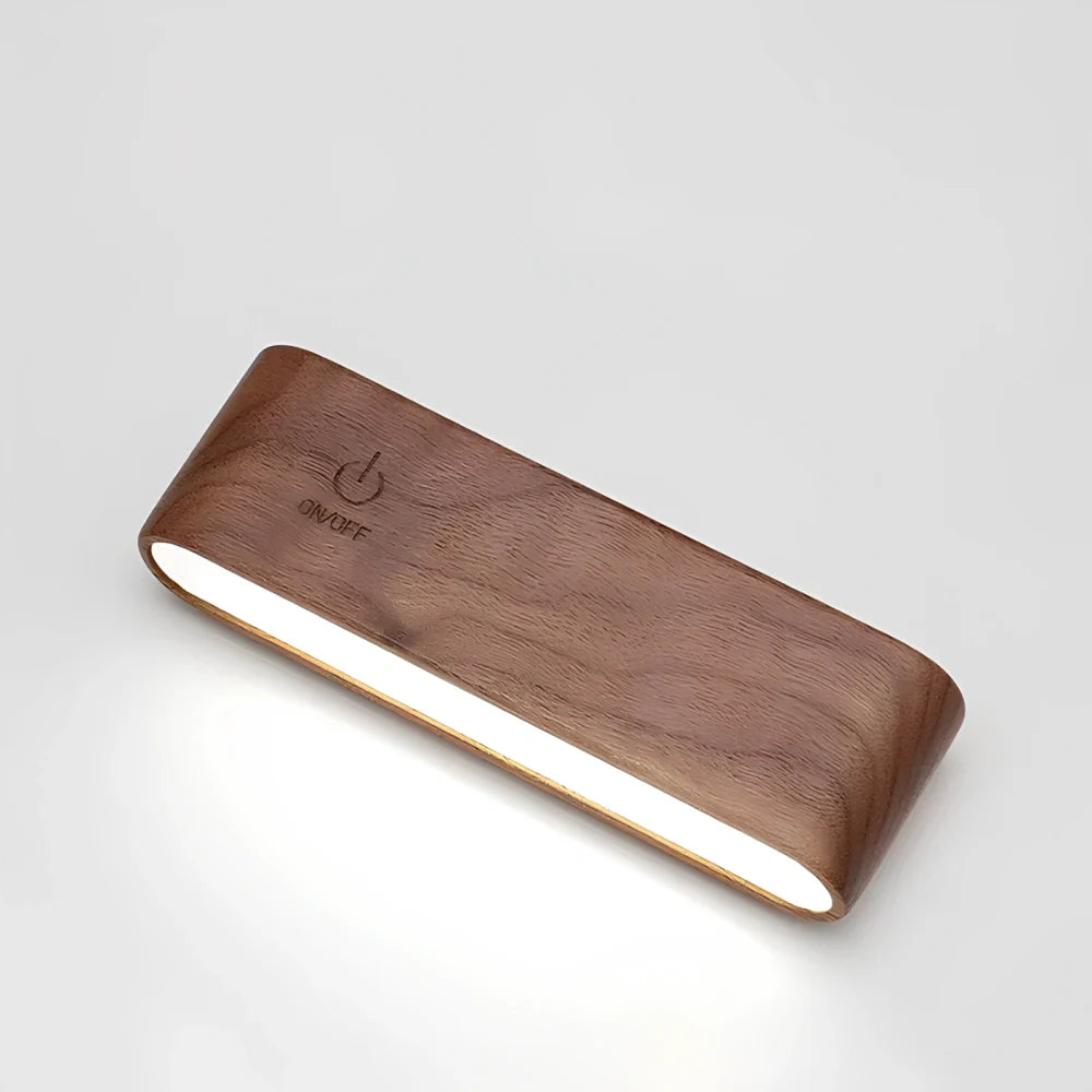 Wooden Rotatable Cordless Wall Light