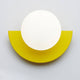 Half-Moon Wall Light | Opal Globe, 7 Colours