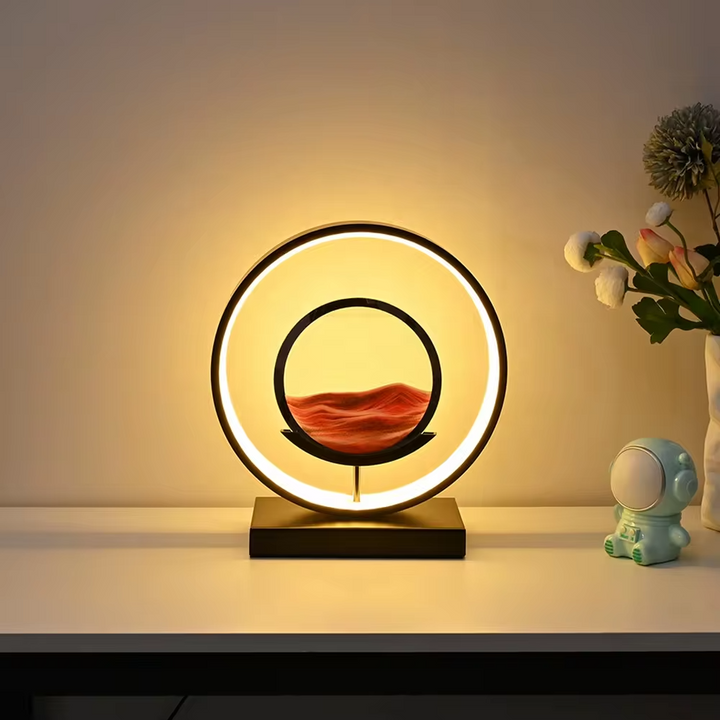 Sand Art Horizon Ring Table Lamp