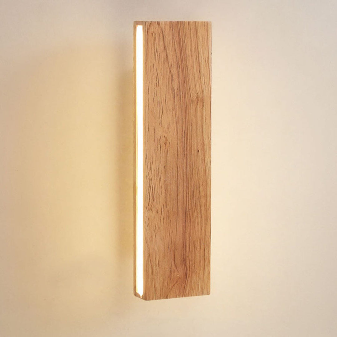 Rotating Wood Wall Light | Up and Down LED, 22 or 32 cm