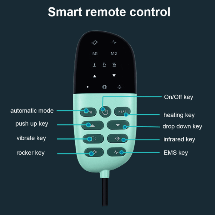 Electric Lower Back Massager - With Heat Function