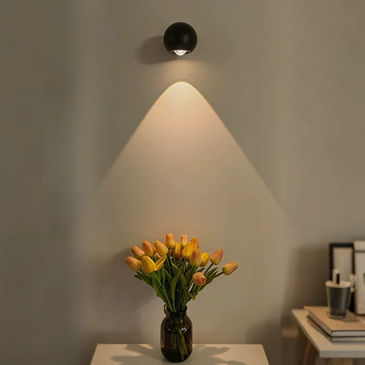 Rotatable Rechargeable Spotlight with Sensor