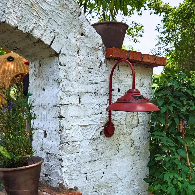 Solar Powered Vintage Outdoor Wall Light