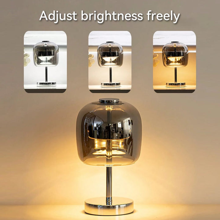 Chrome Three-Colour LED Table Lamp