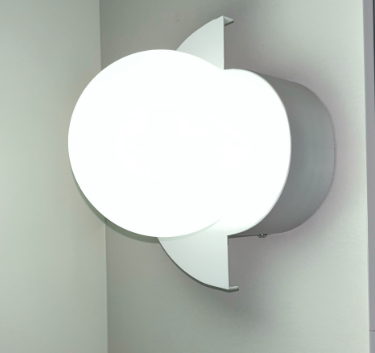 Half-Moon Wall Light | Opal Globe, 7 Colours