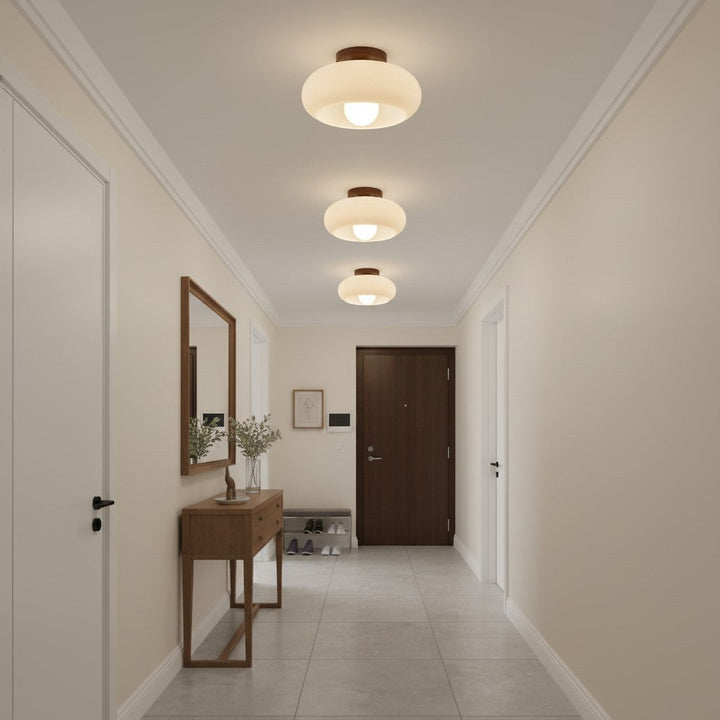 Violetta Modern Minimalist Glass Ceiling Light