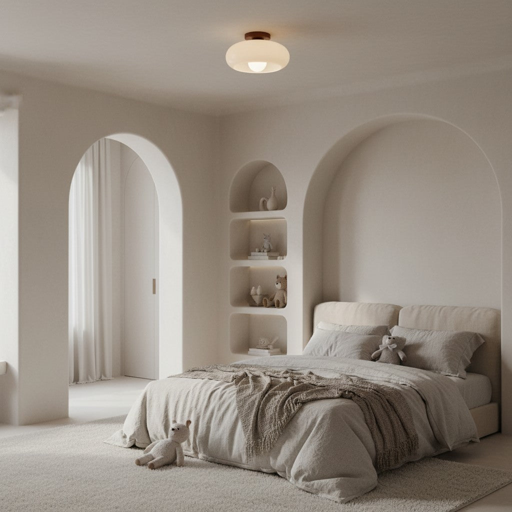 Violetta Modern Minimalist Glass Ceiling Light