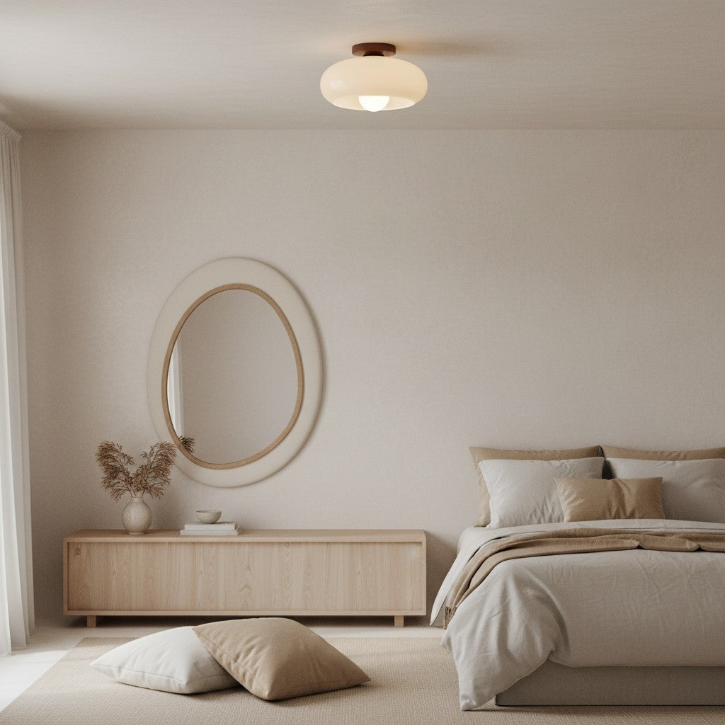 Violetta Modern Minimalist Glass Ceiling Light