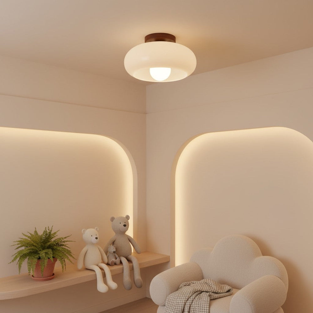 Violetta Modern Minimalist Glass Ceiling Light